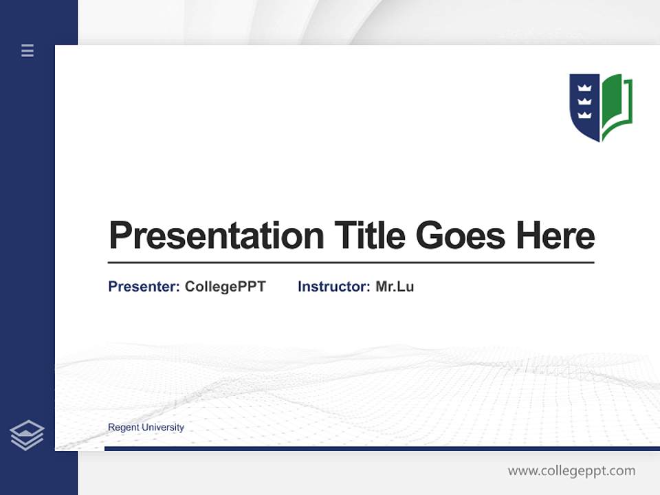 Regent University Thesis Proposal/Graduation Defense PPT Template4:3 ratio PPT effect preview image5