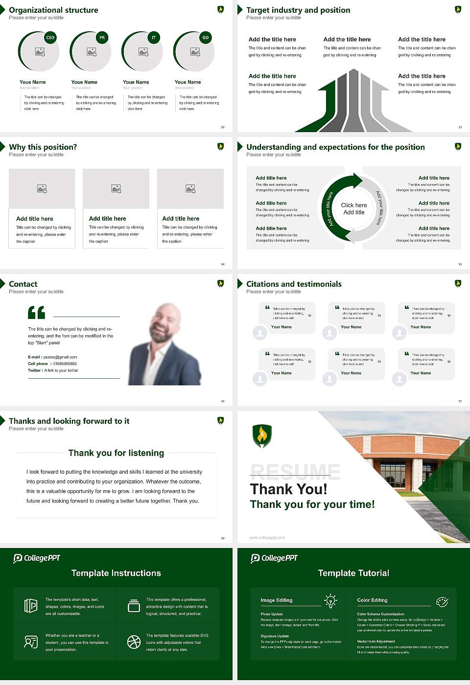 Rasmussen University – Mokena Tinley Park Resume PPT Template16:9 ratio PPT effect preview image4