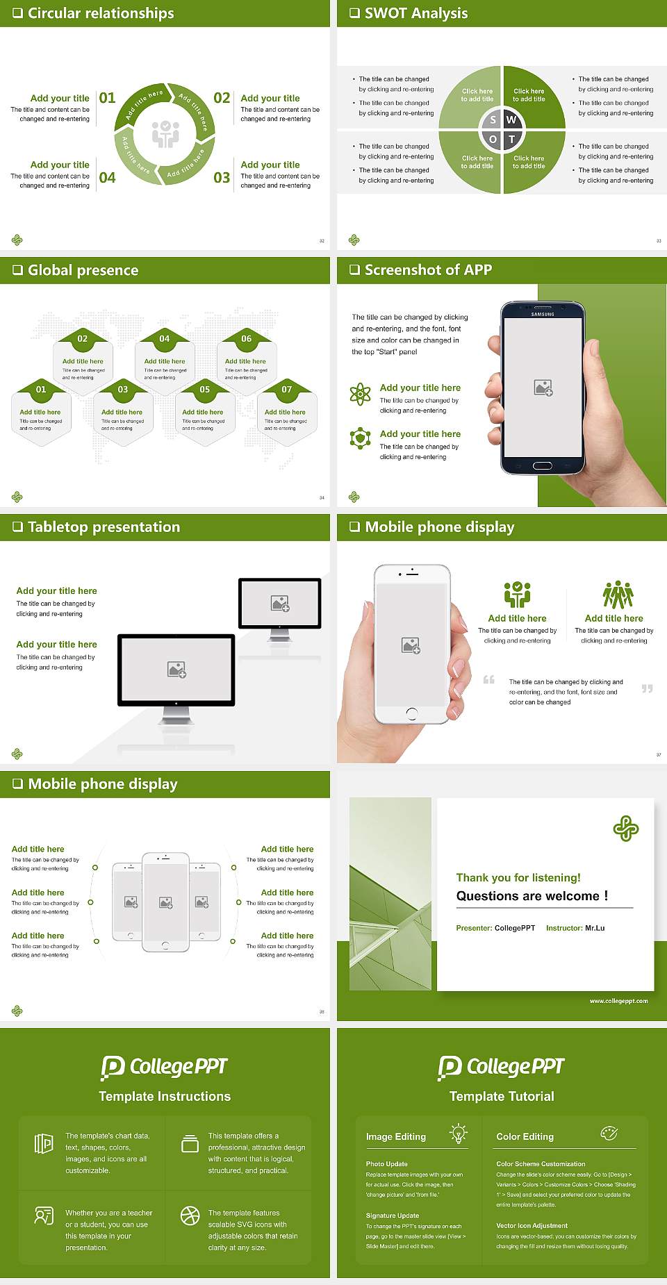 Portland State University General Purpose PPT Template4:3 ratio PPT effect preview image5