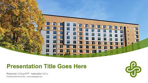 Portland State University Course/Courseware Creation PPT Template