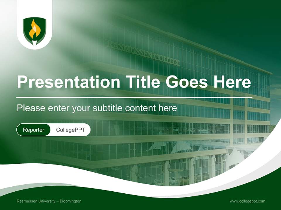 Rasmussen University – Bloomington Lecture Sharing and Networking Event PPT Template4:3 ratio PPT effect preview image4