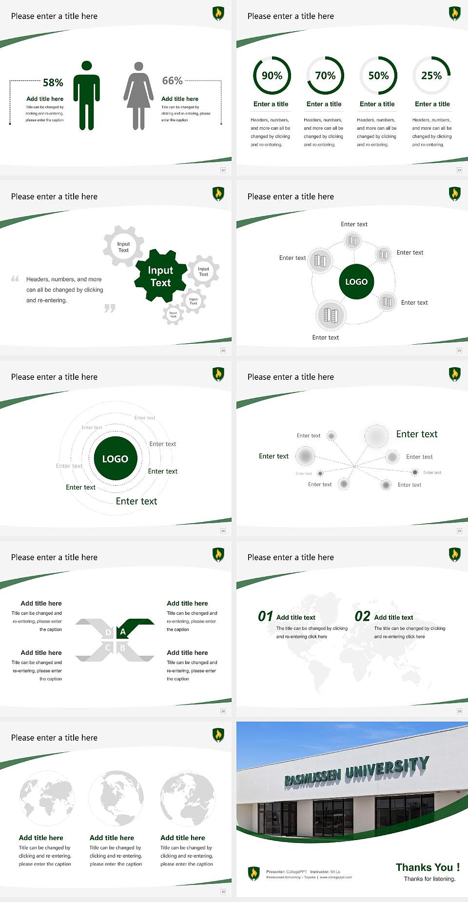 Rasmussen University – Topeka Course/Courseware Creation PPT Template4:3 ratio PPT effect preview image4