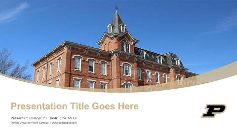 Purdue University-Main Campus Course/Courseware Creation PPT Template