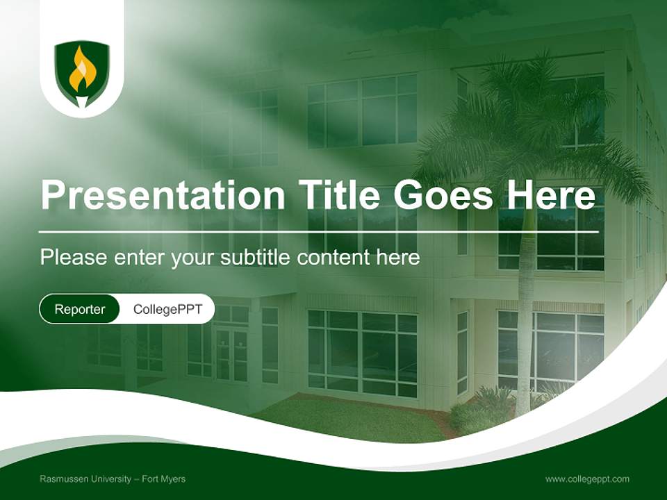 Rasmussen University – Fort Myers Lecture Sharing and Networking Event PPT Template4:3 ratio PPT effect preview image4