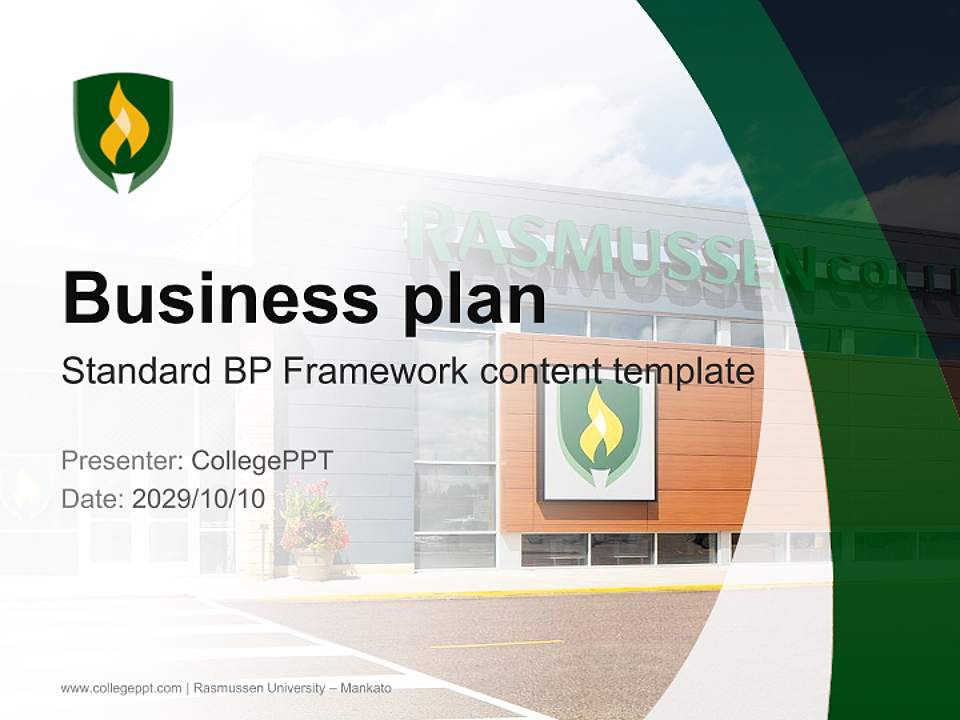 Rasmussen University – Mankato Competition/Entrepreneurship Contest PPT Template4:3 ratio PPT effect preview image9
