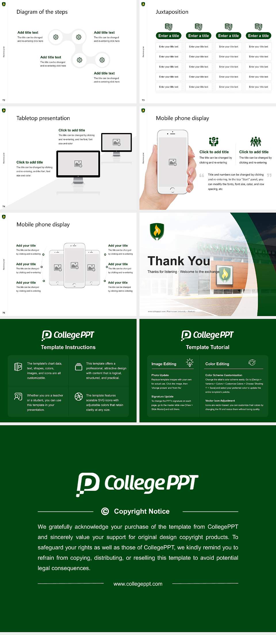 Rasmussen University – Mankato Competition/Entrepreneurship Contest PPT Template4:3 ratio PPT effect preview image9