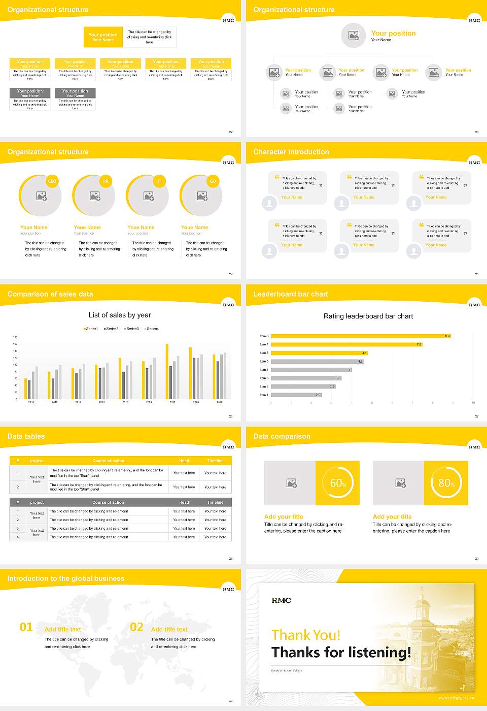 Randolph-Macon College Academic Presentation/Research Findings Report PPT Template16:9 ratio PPT effect preview image4