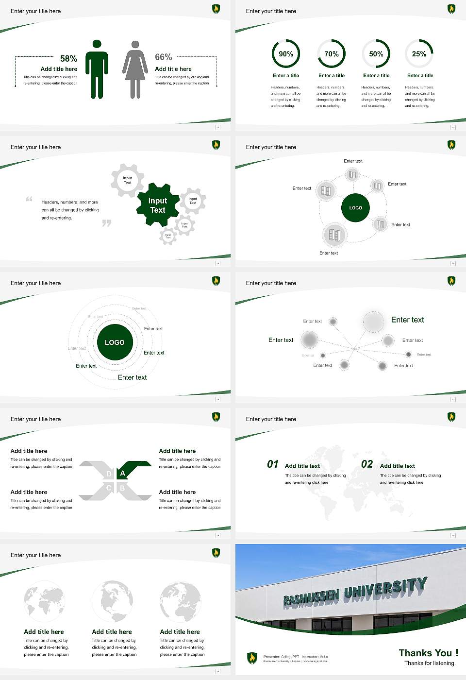 Rasmussen University – Topeka Course/Courseware Creation PPT Template16:9 ratio PPT effect preview image4