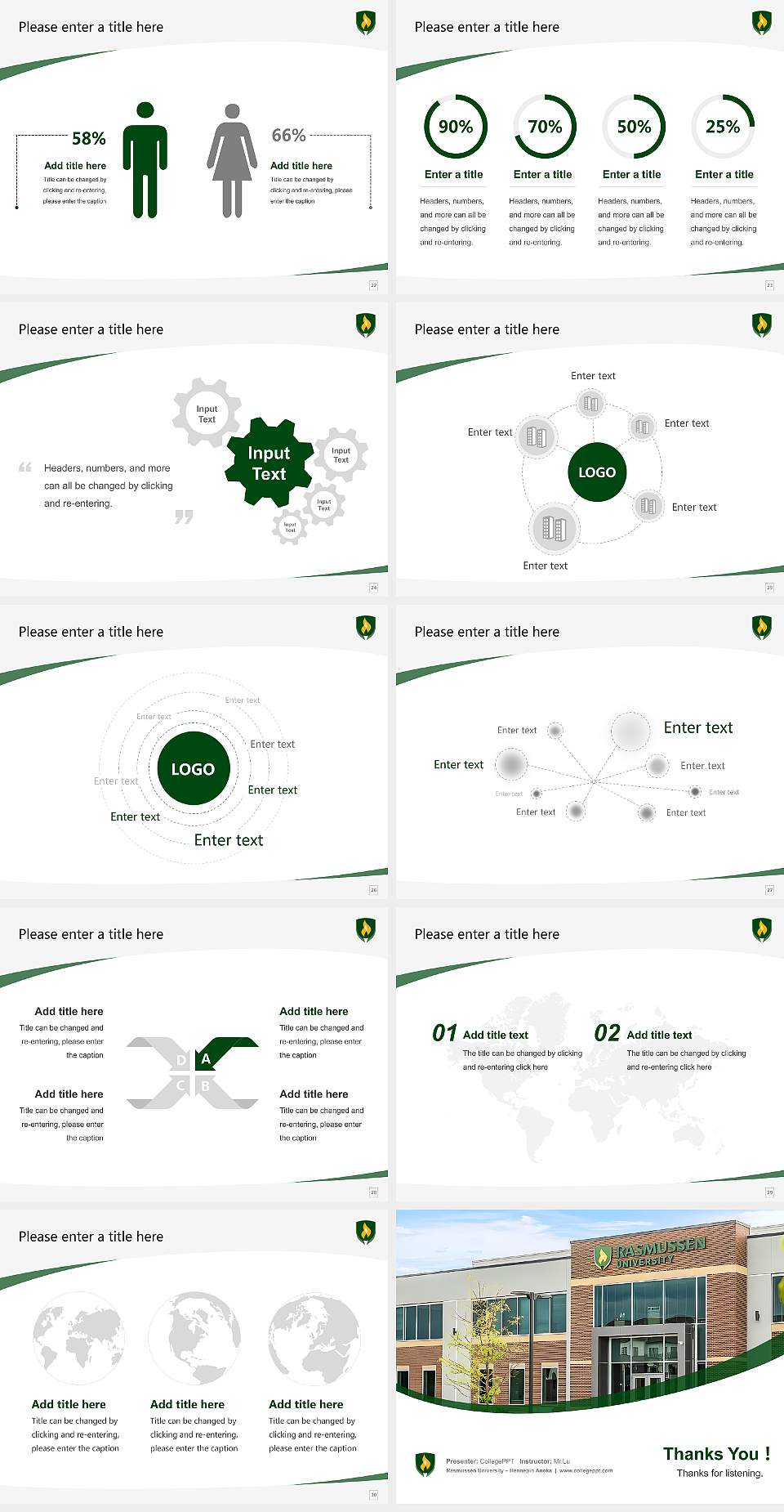 Rasmussen University – Hennepin Anoka Course/Courseware Creation PPT Template4:3 ratio PPT effect preview image4