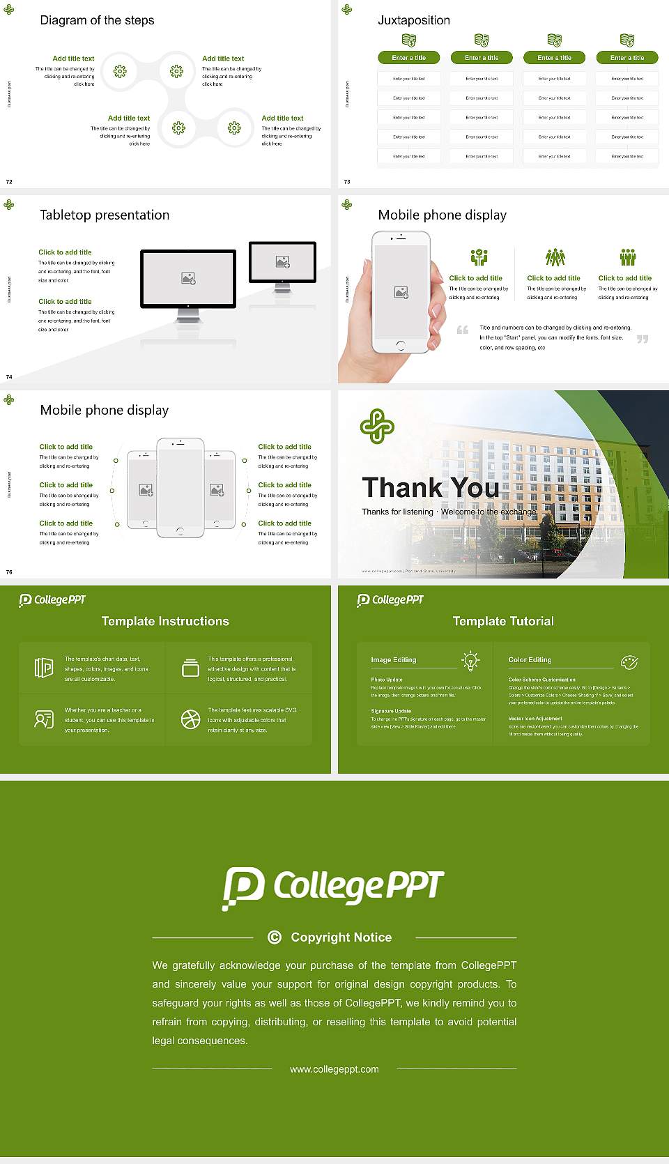 Portland State University Competition/Entrepreneurship Contest PPT Template16:9 ratio PPT effect preview image9