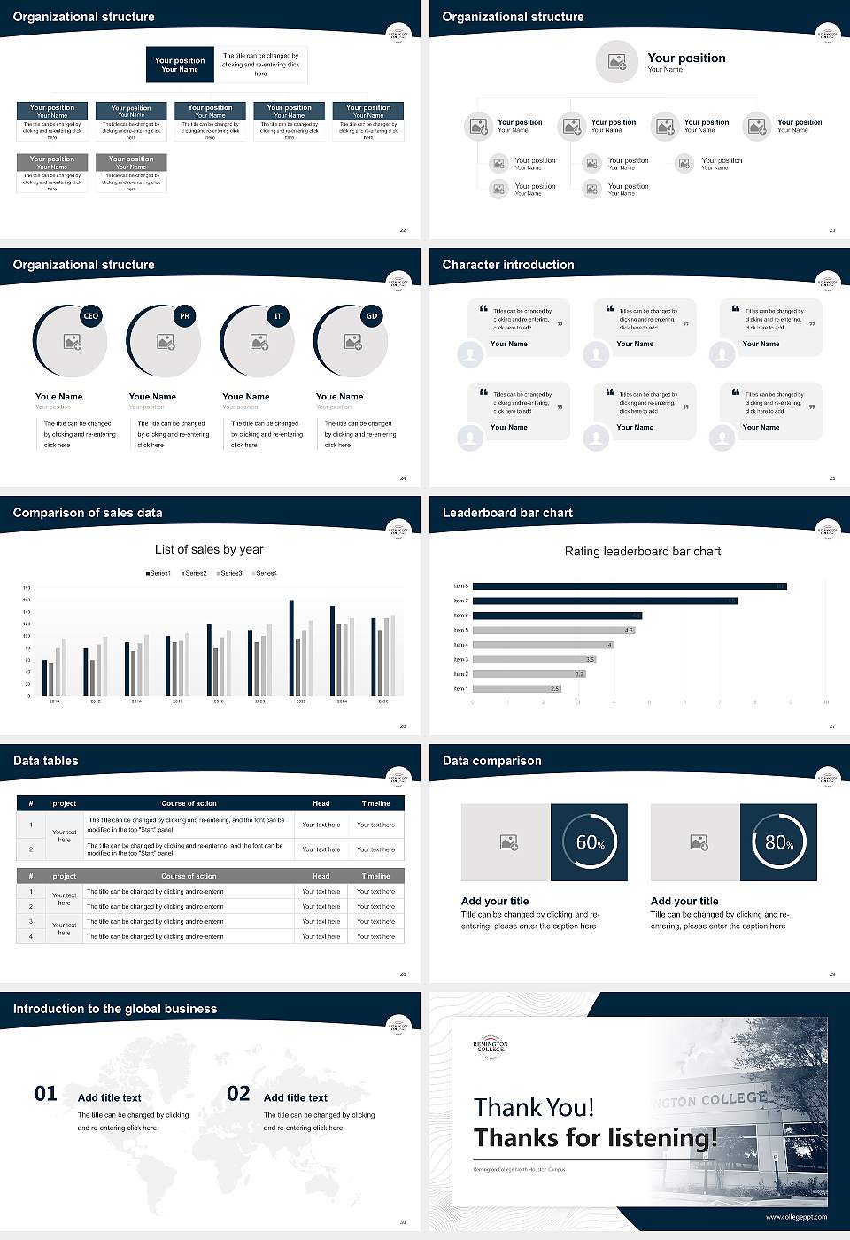 Remington College North Houston Campus Academic Presentation/Research Findings Report PPT Template16:9 ratio PPT effect preview image4