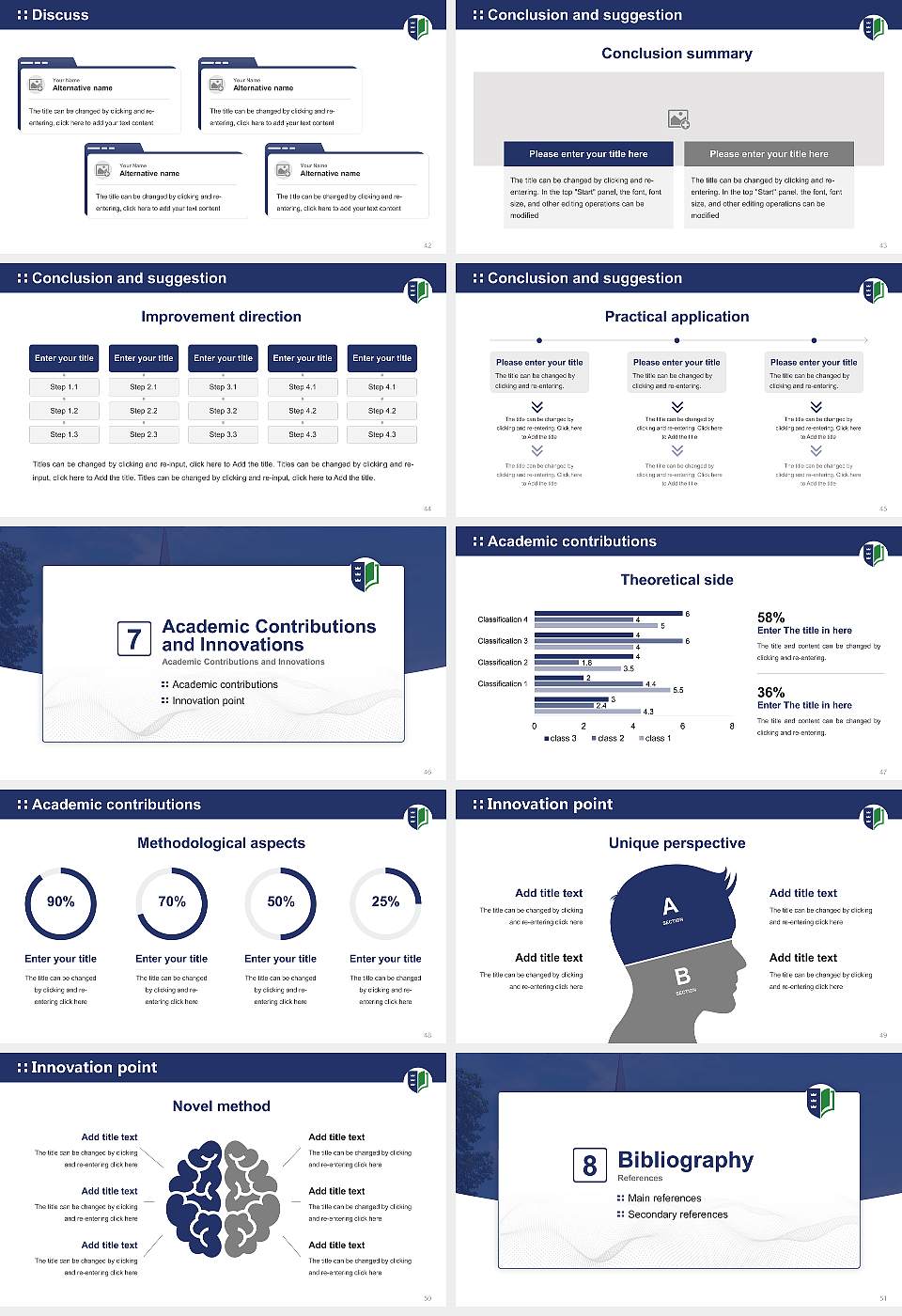 Regent University Graduation Thesis Defense PPT Template16:9 ratio PPT effect preview image6