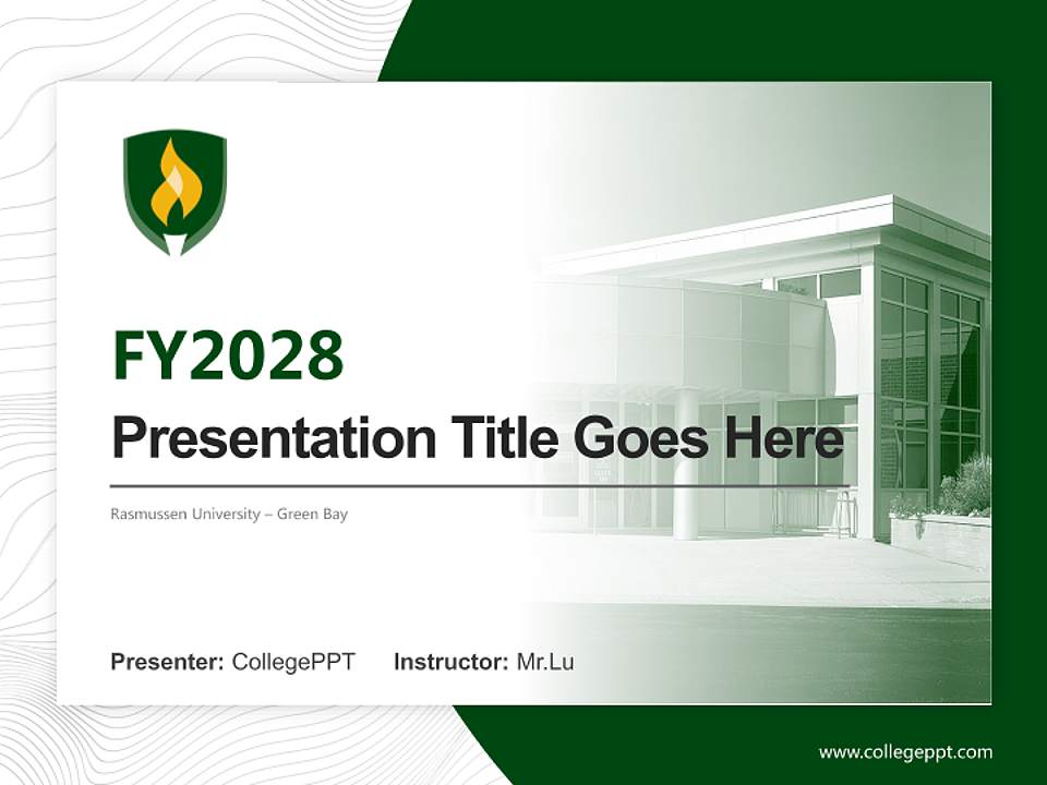 Rasmussen University – Green Bay Academic Presentation/Research Findings Report PPT Template4:3 ratio PPT effect preview image5