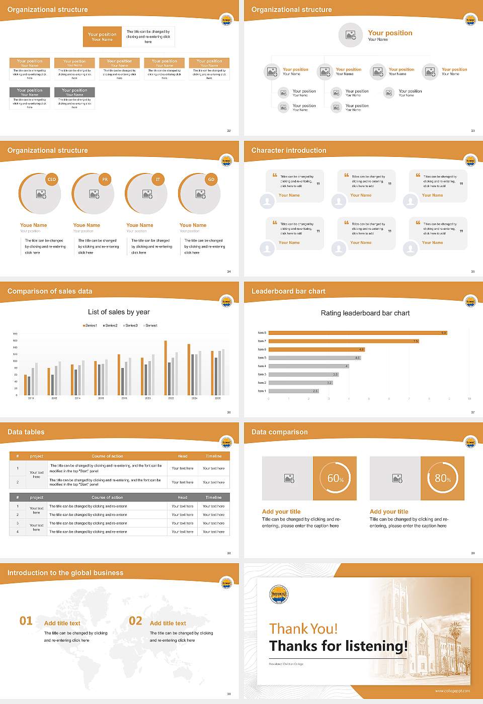 Providence Christian College Academic Presentation/Research Findings Report PPT Template16:9 ratio PPT effect preview image4