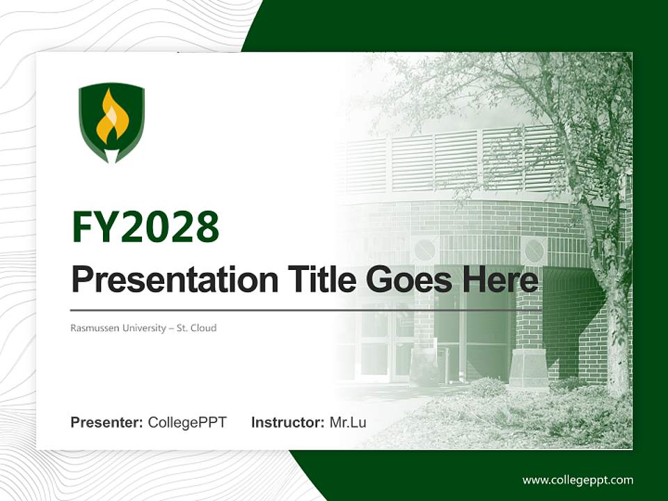 Rasmussen University – St. Cloud Academic Presentation/Research Findings Report PPT Template4:3 ratio PPT effect preview image5