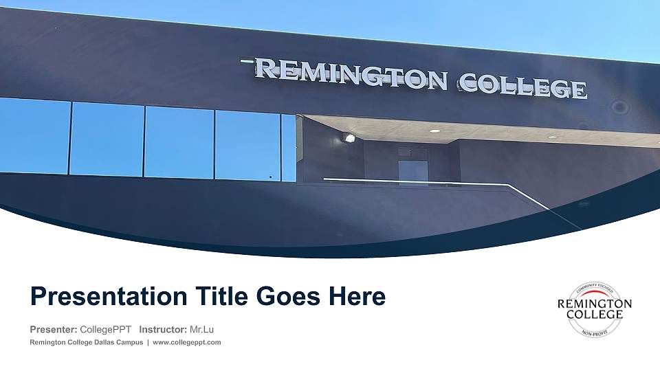 Remington College Dallas Campus Course/Courseware Creation PPT Template16:9 ratio PPT effect preview image