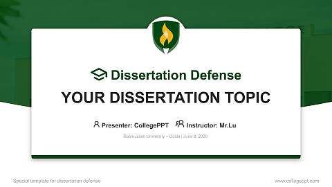 Rasmussen University – Ocala Graduation Thesis Defense PPT Template