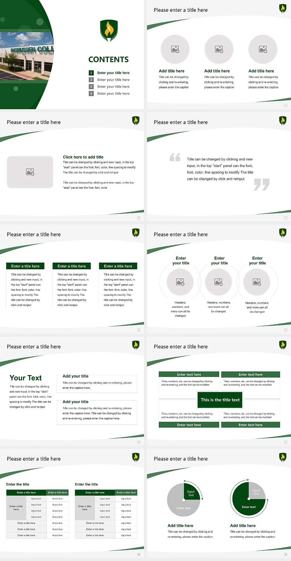 Rasmussen University – Aurora Naperville Course/Courseware Creation PPT Template4:3 ratio PPT effect preview image2