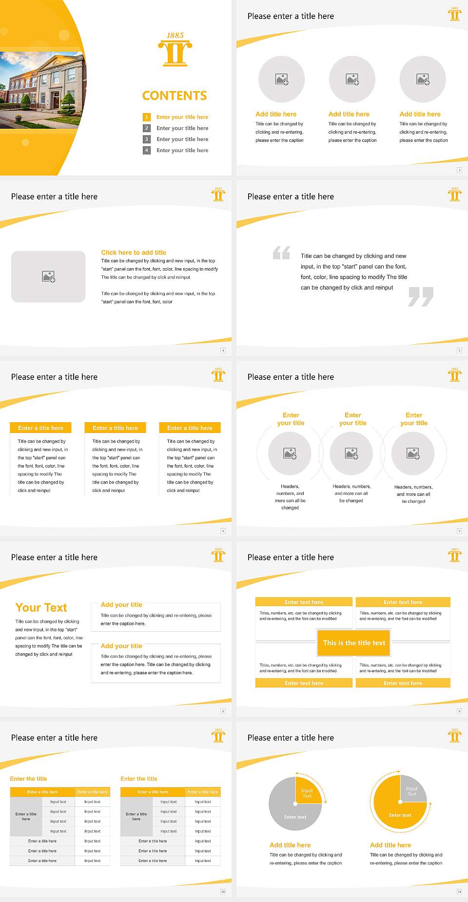 Reinhardt University Course/Courseware Creation PPT Template4:3 ratio PPT effect preview image2