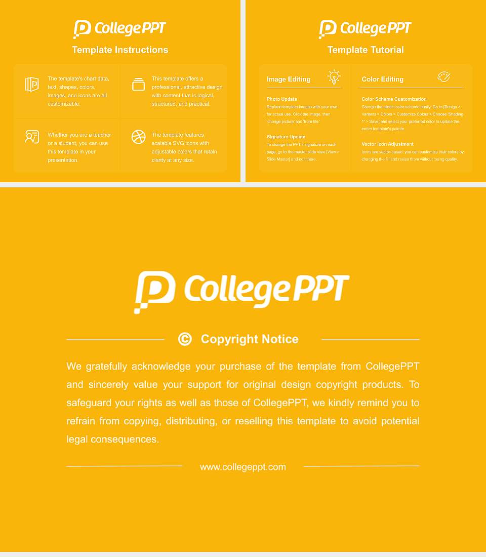Reinhardt University Course/Courseware Creation PPT Template4:3 ratio PPT effect preview image5