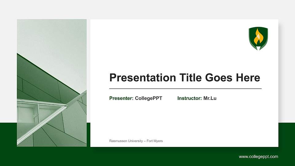 Rasmussen University – Fort Myers General Purpose PPT Template16:9 ratio PPT effect preview image