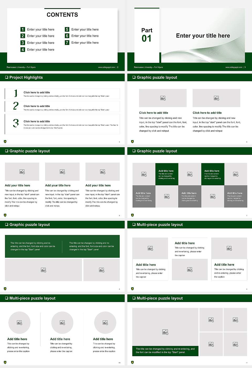Rasmussen University – Fort Myers General Purpose PPT Template16:9 ratio PPT effect preview image2
