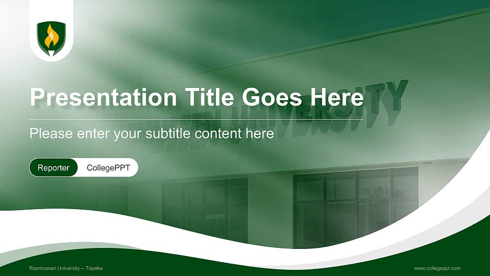 Rasmussen University – Topeka Lecture Sharing and Networking Event PPT Template16:9 ratio PPT effect preview image