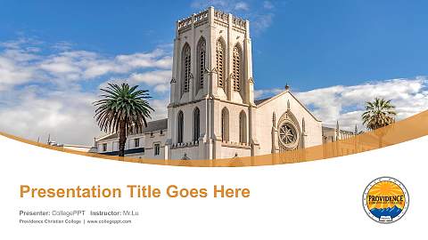 Providence Christian College Course/Courseware Creation PPT Template