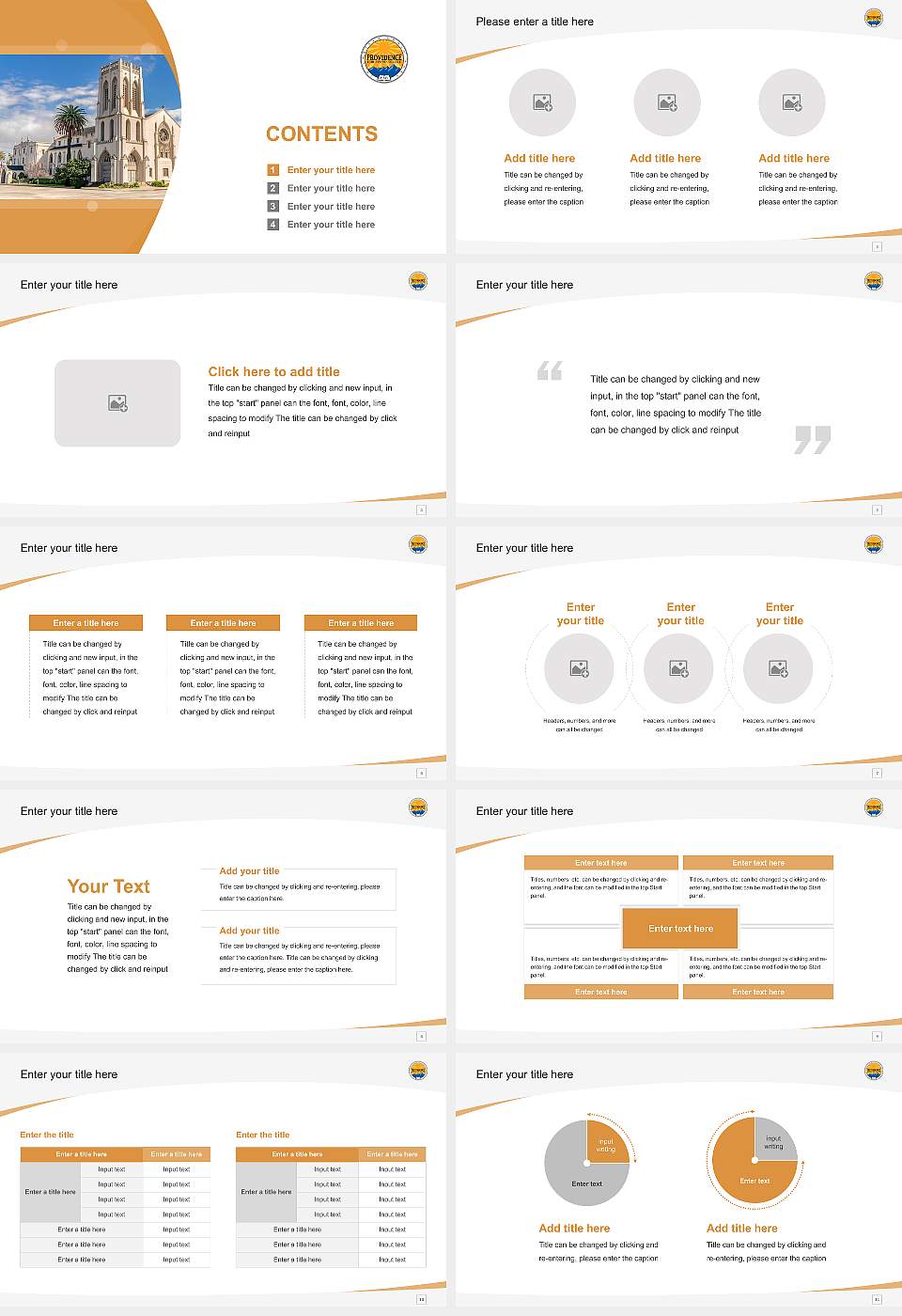 Providence Christian College Course/Courseware Creation PPT Template16:9 ratio PPT effect preview image2