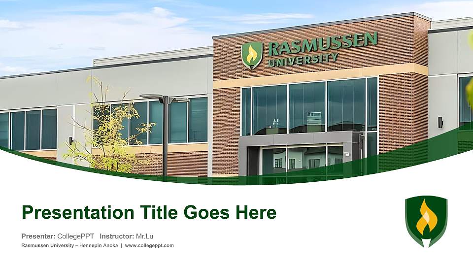 Rasmussen University – Hennepin Anoka Course/Courseware Creation PPT Template16:9 ratio PPT effect preview image