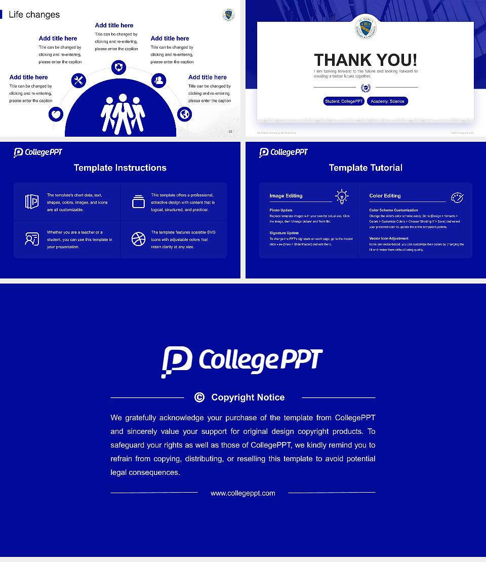 St. Mary’s Seminary and University National Scholarship Defense PPT Template16:9 ratio PPT effect preview image4