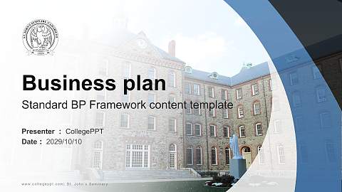 St. John’s Seminary Competition/Entrepreneurship Contest PPT Template
