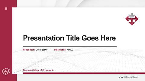 Sherman College of Chiropractic Thesis Proposal/Graduation Defense PPT Template