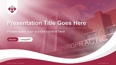 Sherman College of Chiropractic Lecture Sharing and Networking Event PPT Template