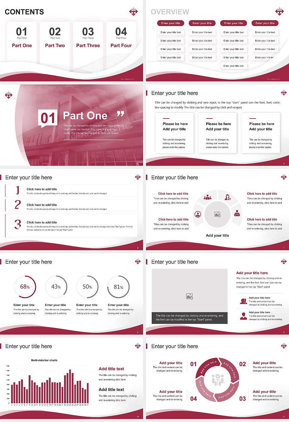 Sherman College of Chiropractic Lecture Sharing and Networking Event PPT Template16:9 ratio PPT effect preview image2