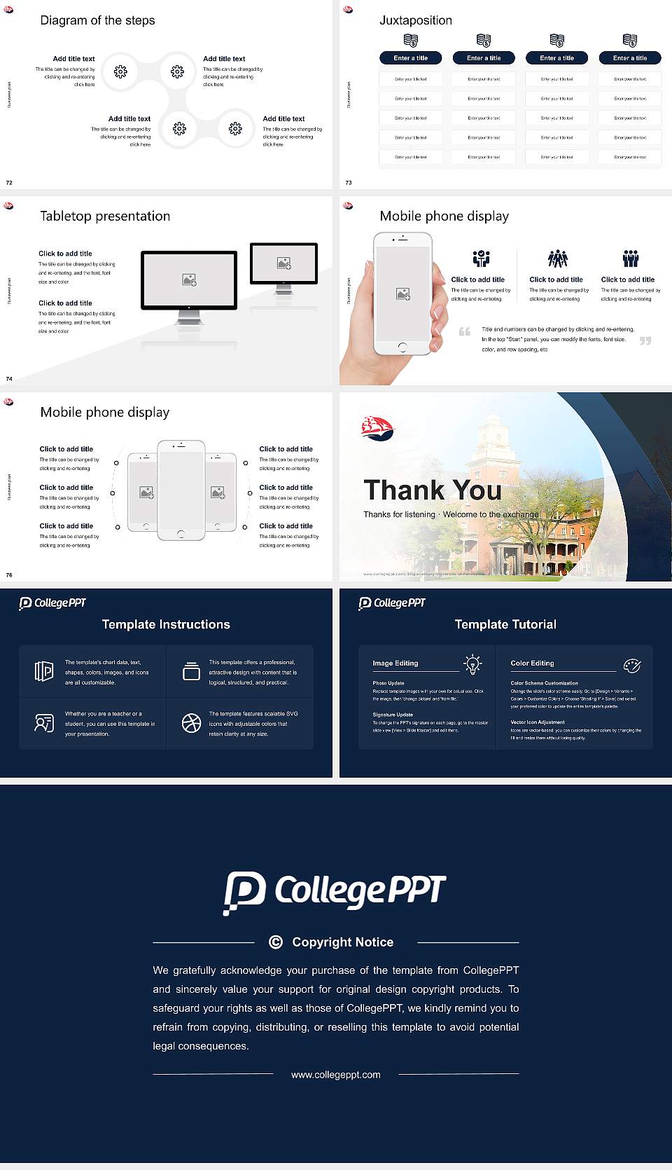 Shippensburg University of Pennsylvania Competition/Entrepreneurship Contest PPT Template16:9 ratio PPT effect preview image9