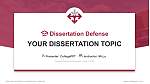 Sherman College of Chiropractic Graduation Thesis Defense PPT Template