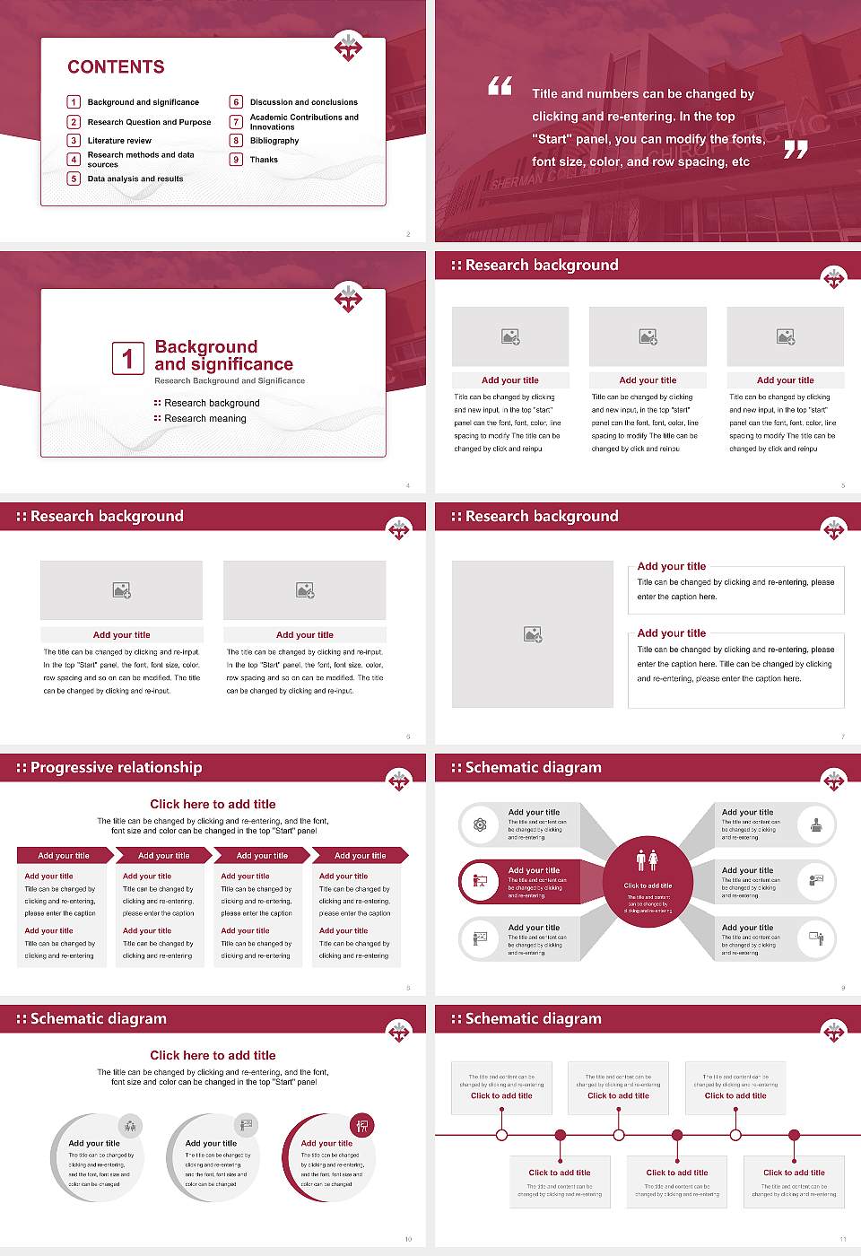 Sherman College of Chiropractic Graduation Thesis Defense PPT Template16:9 ratio PPT effect preview image2