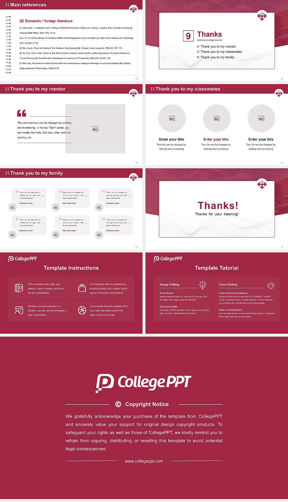 Sherman College of Chiropractic Graduation Thesis Defense PPT Template16:9 ratio PPT effect preview image7