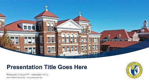 Siena Heights University Course/Courseware Creation PPT Template