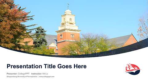Shippensburg University of Pennsylvania Course/Courseware Creation PPT Template