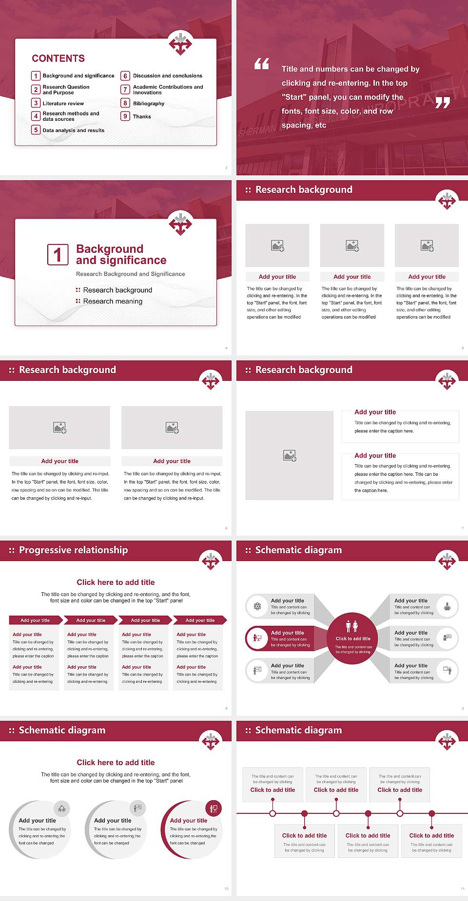 Sherman College of Chiropractic Graduation Thesis Defense PPT Template4:3 ratio PPT effect preview image2