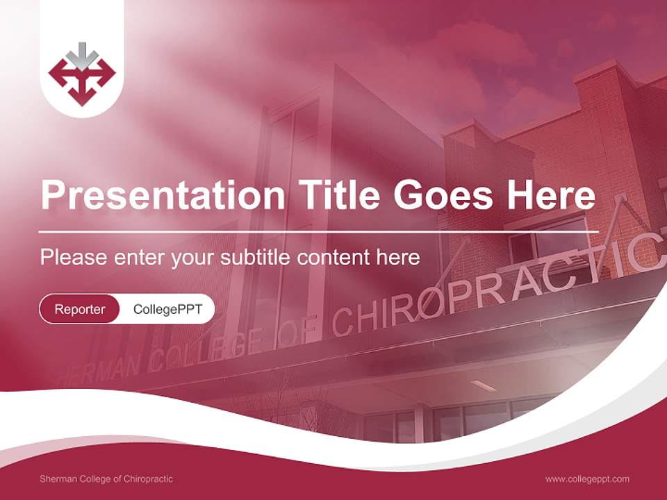Sherman College of Chiropractic Lecture Sharing and Networking Event PPT Template4:3 ratio PPT effect preview image4