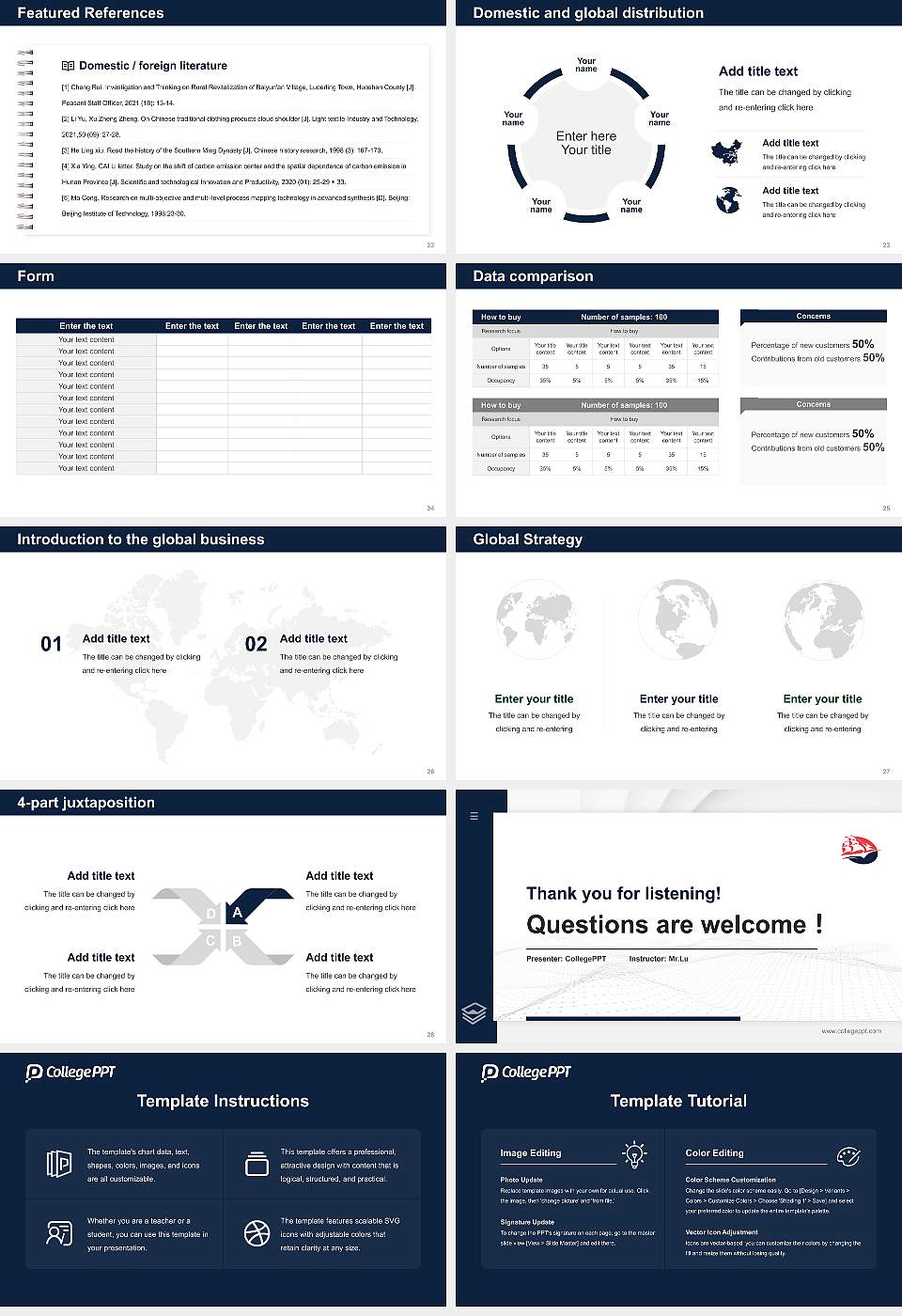 Shippensburg University of Pennsylvania Thesis Proposal/Graduation Defense PPT Template16:9 ratio PPT effect preview image4