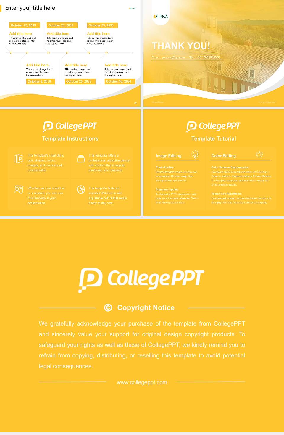 Siena College Lecture Sharing and Networking Event PPT Template4:3 ratio PPT effect preview image4