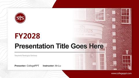 Shepherds Theological Seminary Academic Presentation/Research Findings Report PPT Template