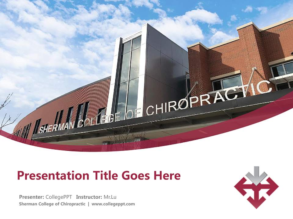 Sherman College of Chiropractic Course/Courseware Creation PPT Template4:3 ratio PPT effect preview image5
