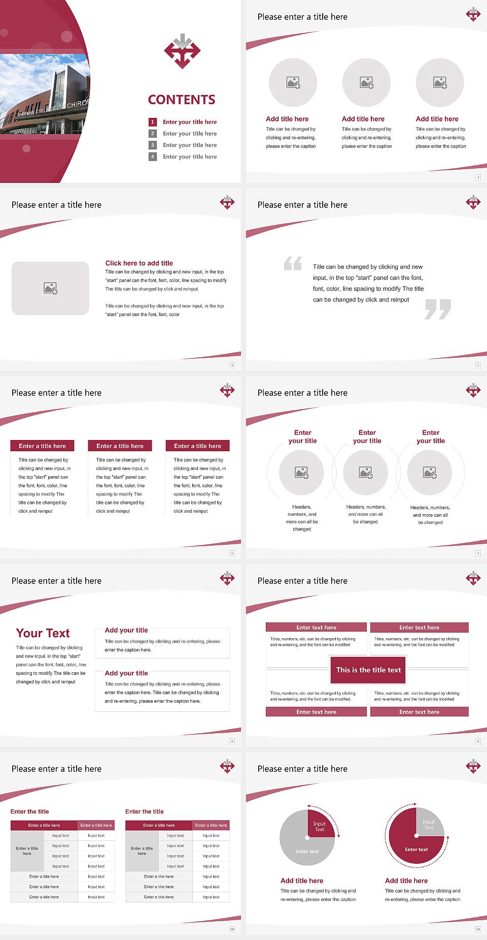 Sherman College of Chiropractic Course/Courseware Creation PPT Template4:3 ratio PPT effect preview image2