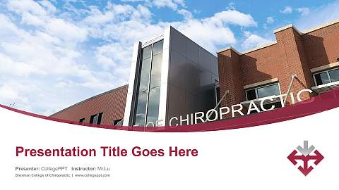 Sherman College of Chiropractic Course/Courseware Creation PPT Template