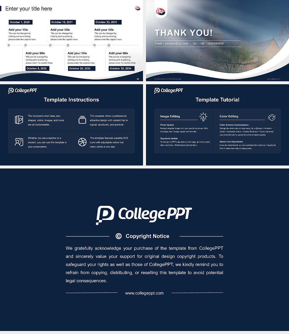 Shippensburg University of Pennsylvania Lecture Sharing and Networking Event PPT Template16:9 ratio PPT effect preview image4